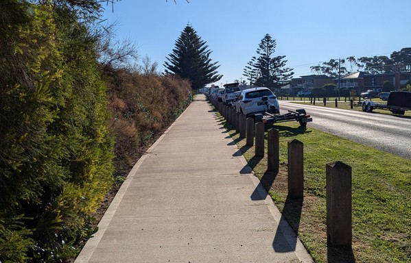 Same bike path but without bike